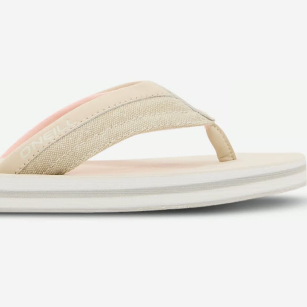 (NEW) O'Neill  Marin Low Flipflops - Beige + Pink